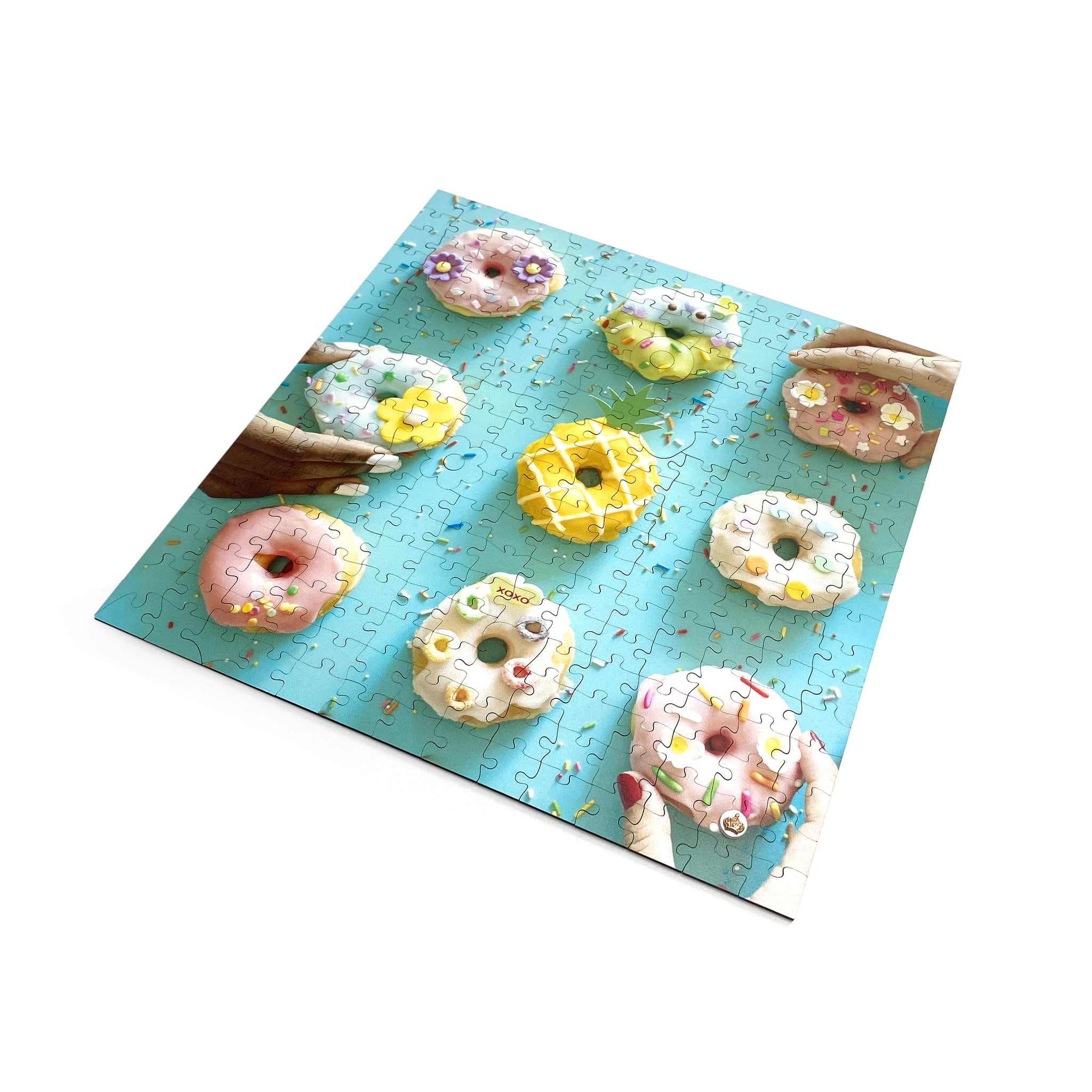 I Go To (250) Pieces Wooden Puzzle: 9 Donuts in Pass-It-On Pouch