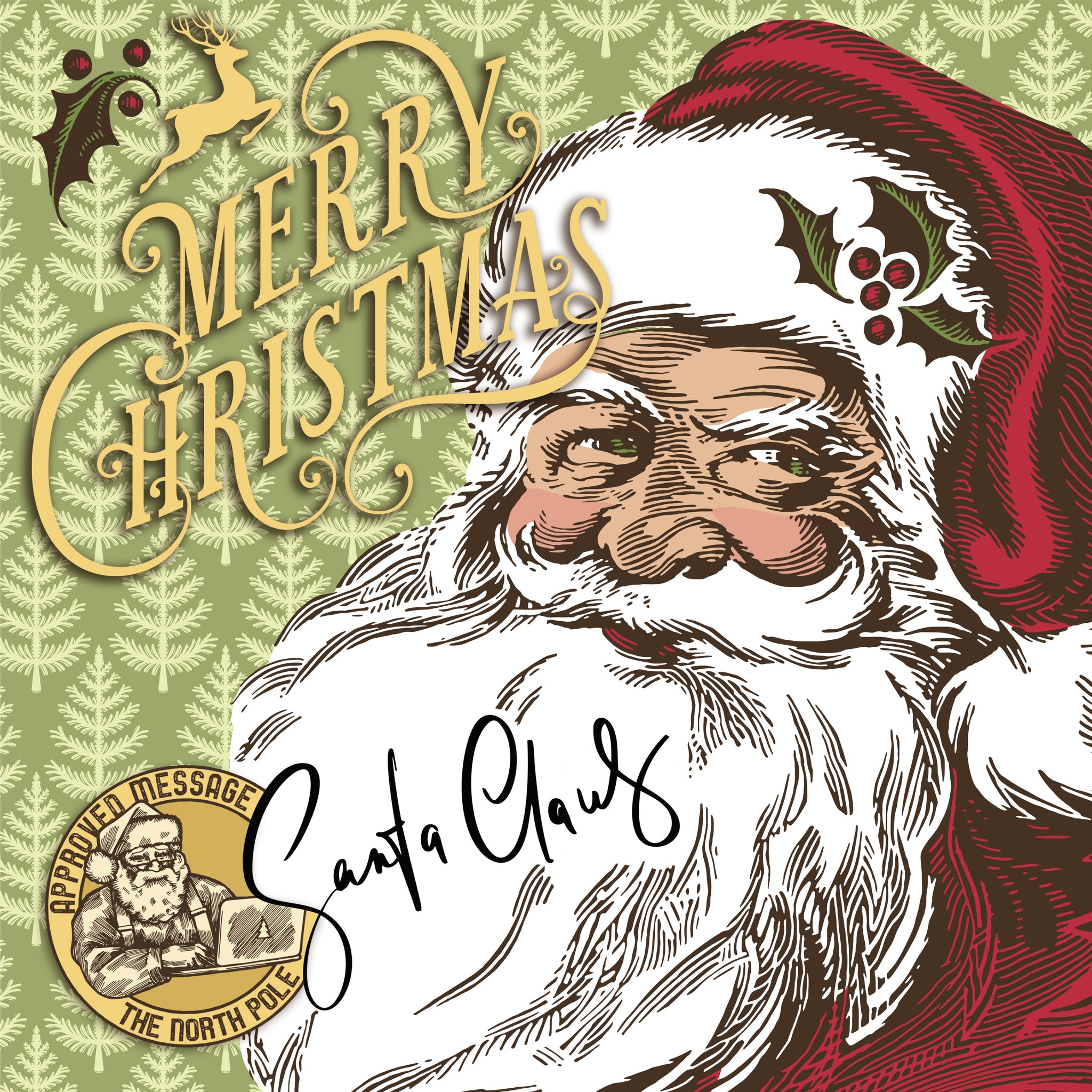 Vintage Christmas puzzle art