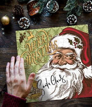 Assembled Vintage Christmas puzzle